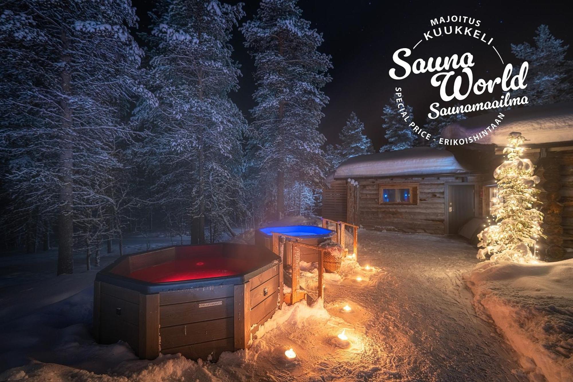 Kuukkeli Log Houses Teerenpesae - Premium Suite A48 ซาริเซลกา ภายนอก รูปภาพ