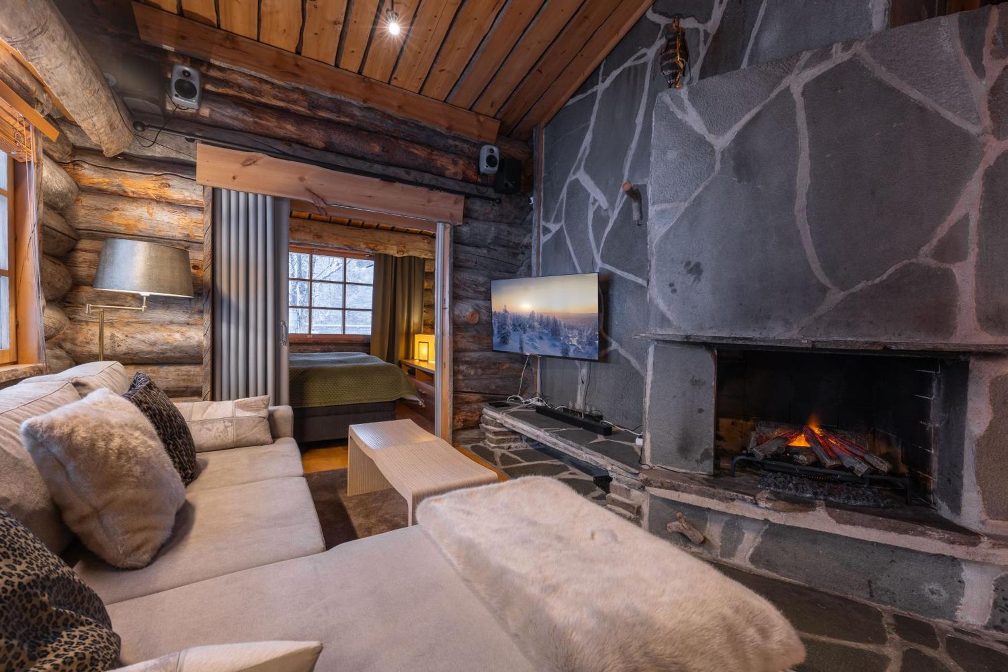 Kuukkeli Log Houses Teerenpesae - Premium Suite A48 ซาริเซลกา ภายนอก รูปภาพ